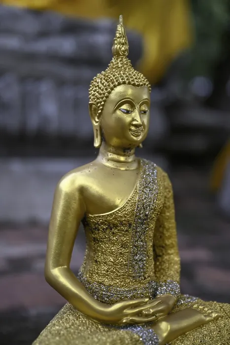 Framed Print : Buddha statue in Wat Yai Chai Mongkhon