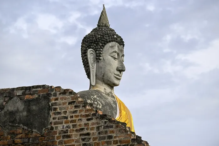 Framed Print : Buddha statue in Wat Yai Chai Mongkhon Framed Print : Buddha statue in Wat Yai Chai Mongkhon