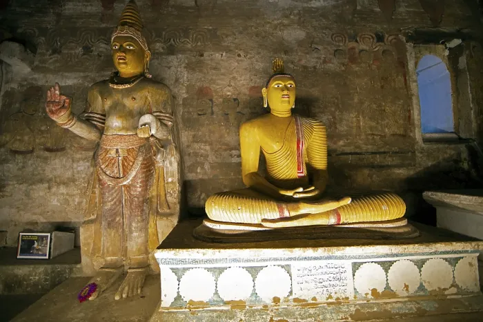 Framed Print : Buddha statues in the Dambulla cave temple Framed Print : Buddha statues in the Dambulla cave temple