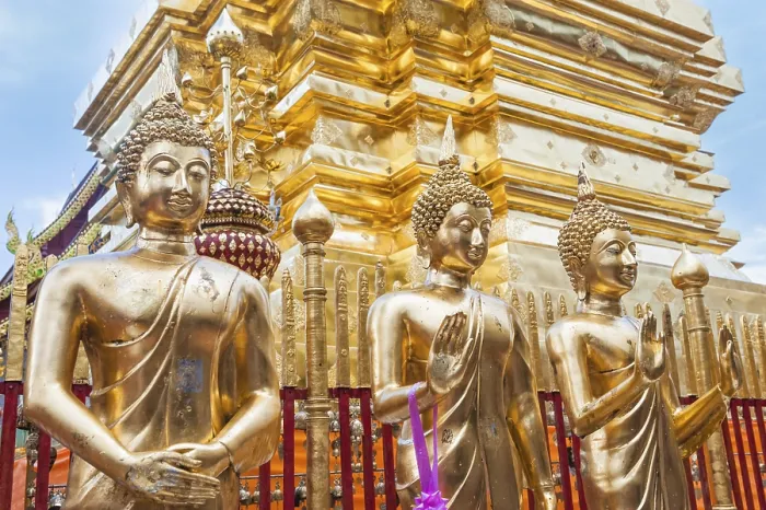 Framed Print : Buddha statues, Wat Phra That Doi Suthep Framed Print : Buddha statues, Wat Phra That Doi Suthep