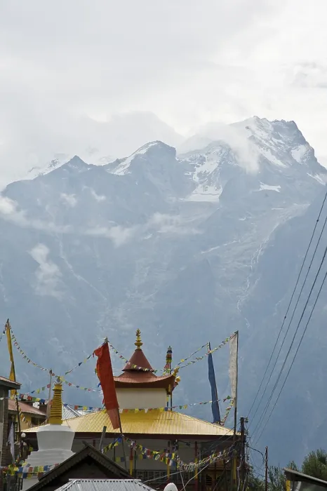 Framed Print : Buddha temple, kalpa, himachal pradesh