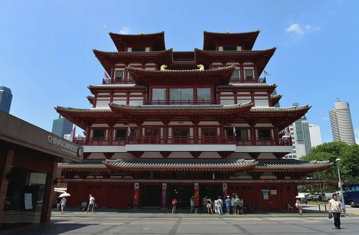 Framed Print : Buddha Tooth Relic Temple, South Bridge Road