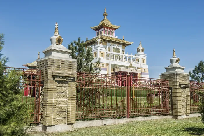 Framed Print : The Buddhist complex