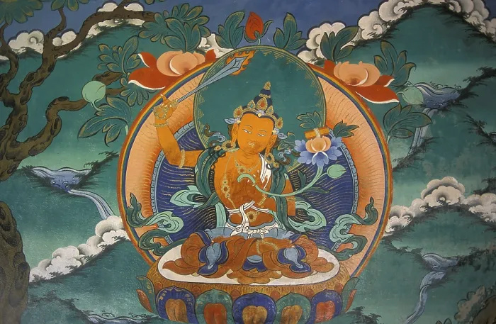 Framed Print : Buddhist mural, Ladakh, Himalaya