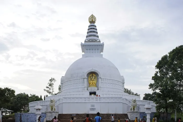 Framed Print : Buddhist site, Vishwa Shanti (World Peace) stupa