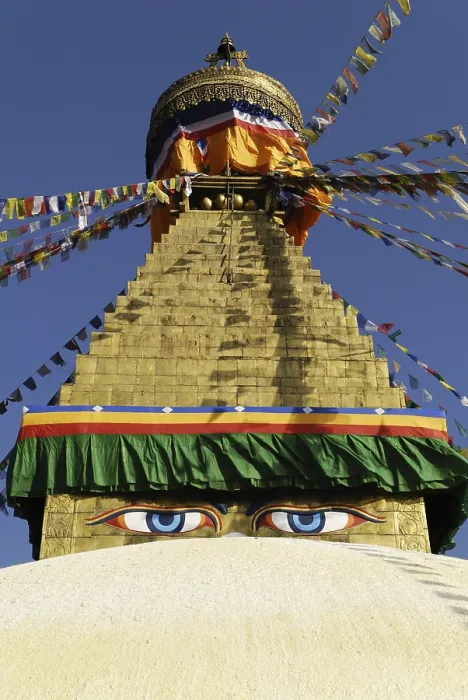 Framed Print : Buddhist stupa of Bodhnath (Boudha)