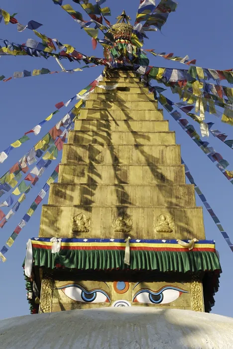 Framed Print : Buddhist stupa of Chabahil, Kathmandu, Nepal