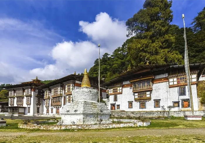 Framed Print : Buddhist Stupa, Kurjey Monastery