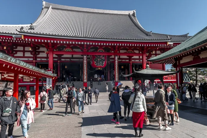 Framed Print : Buddhist temple complex, Asakusa Shrine or Senso-ji Temple