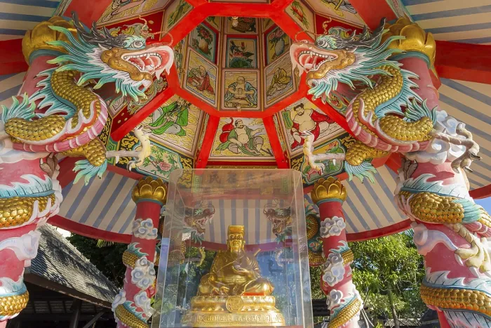 Framed Print : Buddhist temple at Maenam Beach Framed Print : Buddhist temple at Maenam Beach