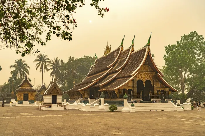 Framed Print : The Buddhist temple Wat Xieng Thong in Luang Prabang