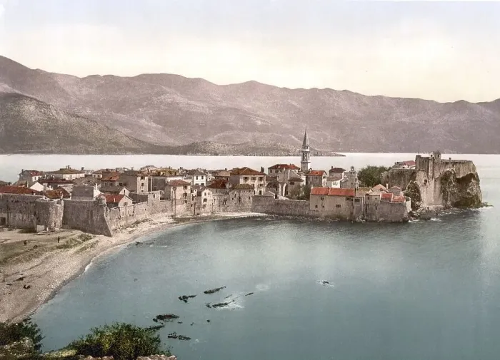 Framed Print : Budua, today Budva, general view Framed Print : Budua, today Budva, general view