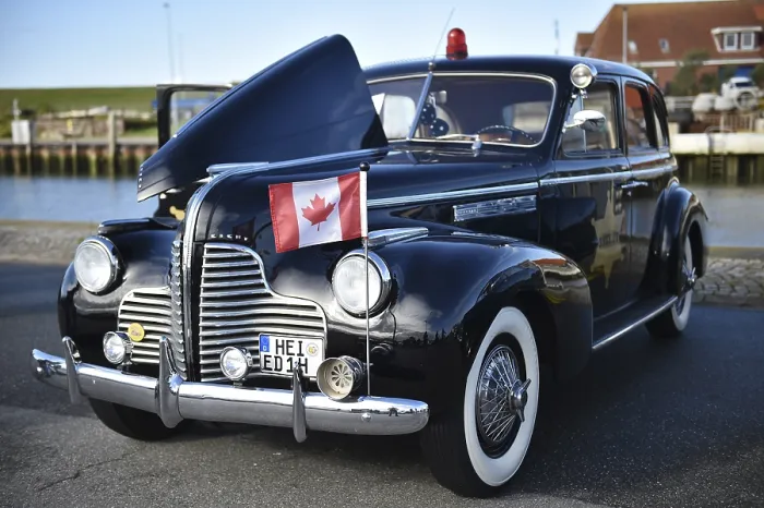 Framed Print : Buick Eigth Sedan 1938, at a classic car meeting in Buesum