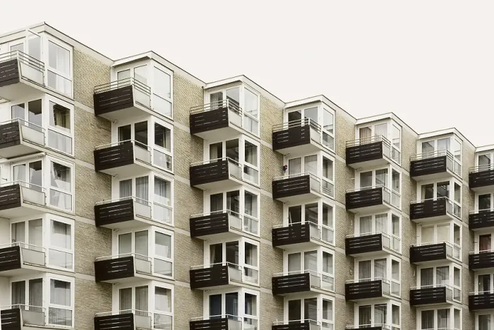 Framed Print : Building with holiday apartments in Travemuende Framed Print : Building with holiday apartments in Travemuende