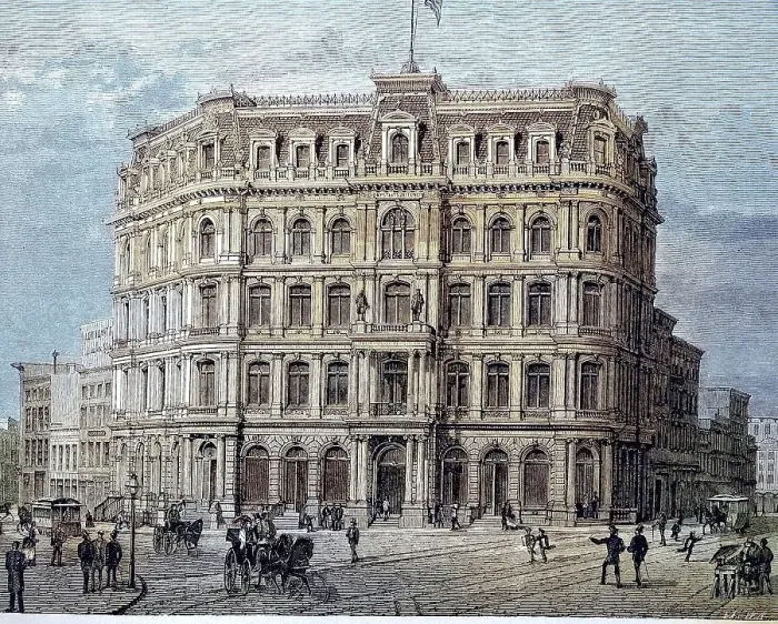 Framed Print : The building of the New York state newspaper Framed Print : The building of the New York state newspaper
