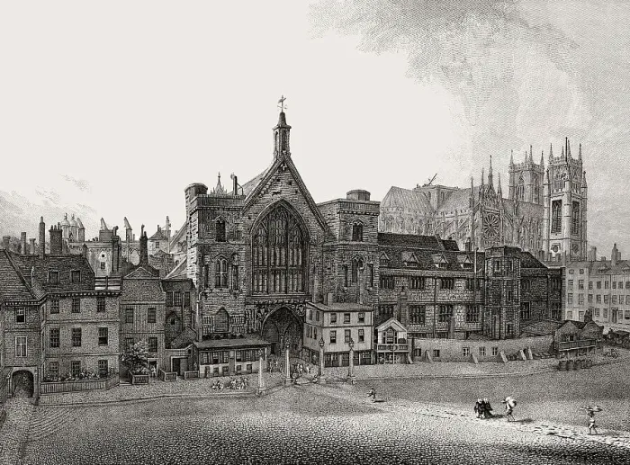 Framed Print : Buildings on the south side of New Palace Yard