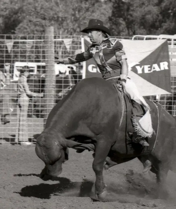 Framed Print : Bull ride at rodeo, Queensland, Australia, Oceania