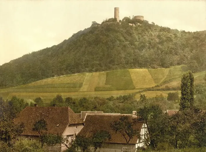 Framed Print : Burg Plesse, also called Plesseburg or Ruine Plesseburg