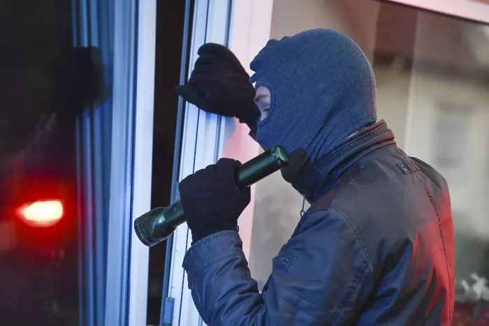 Framed Print : Burglar, symbol photo