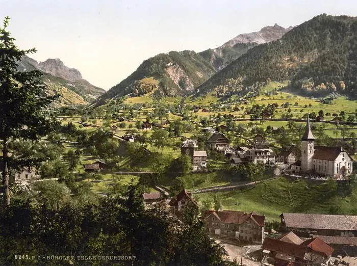 Framed Print : Burglen, Tell's birthplace Framed Print : Burglen, Tell's birthplace