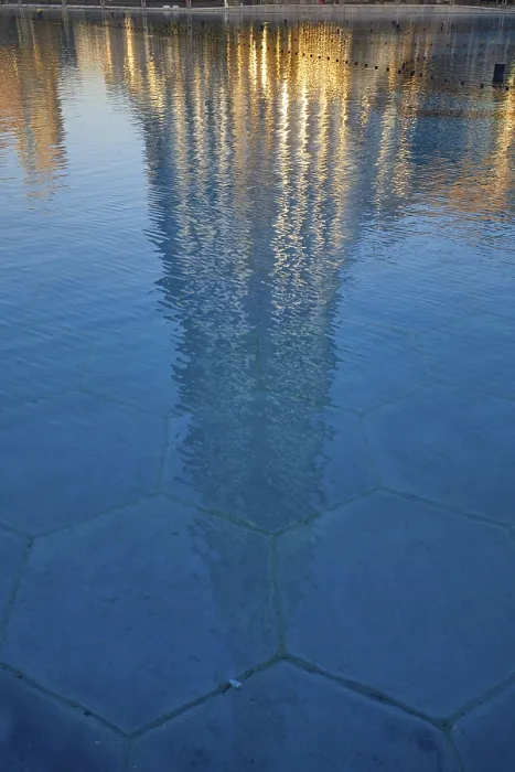 Framed Print : Burj Khalifa reflected in the pool Framed Print : Burj Khalifa reflected in the pool