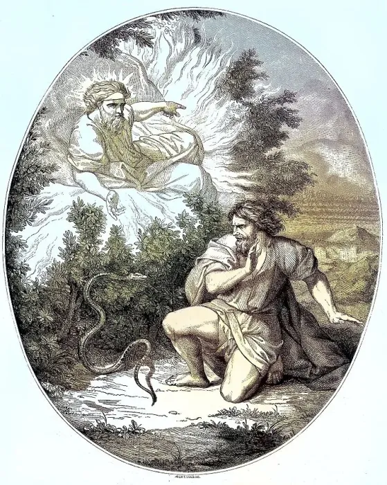 Framed Print : The Burning Bush and the Serpent