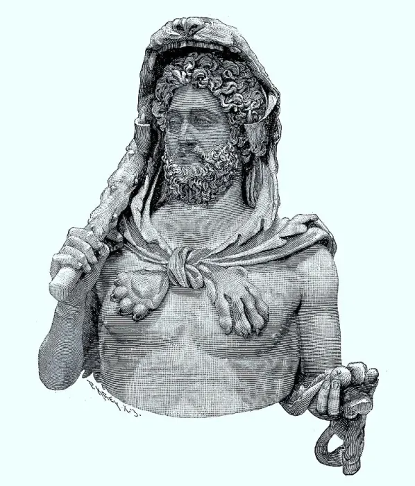 Framed Print : Bust of Commodus as Hercules, 31 August 161 Framed Print : Bust of Commodus as Hercules, 31 August 161