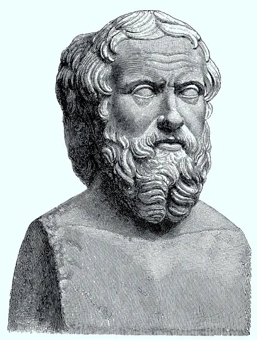Framed Print : Bust of Herodotus of Halicarnassus