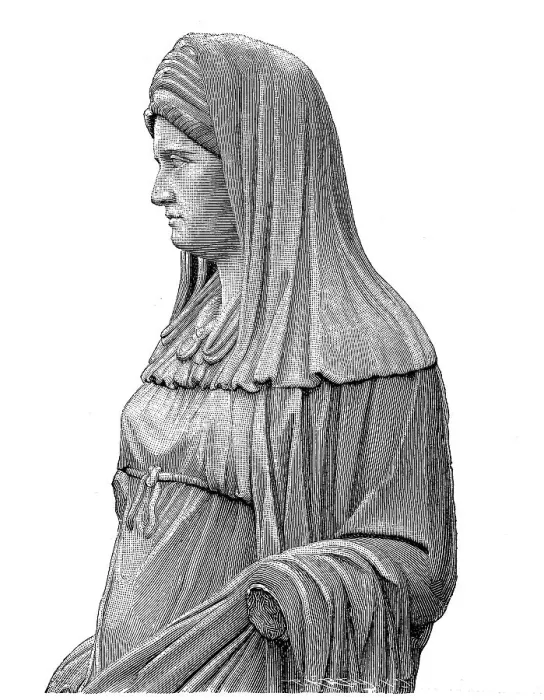 Framed Print : Bust of a vestal at the Roman Forum in Rome Framed Print : Bust of a vestal at the Roman Forum in Rome