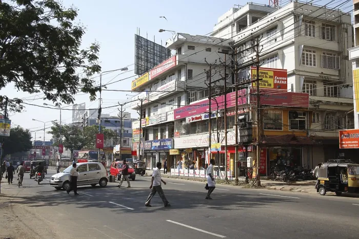 Framed Print : Busy Mahatma Gandhi Road or M.G Framed Print : Busy Mahatma Gandhi Road or M.G