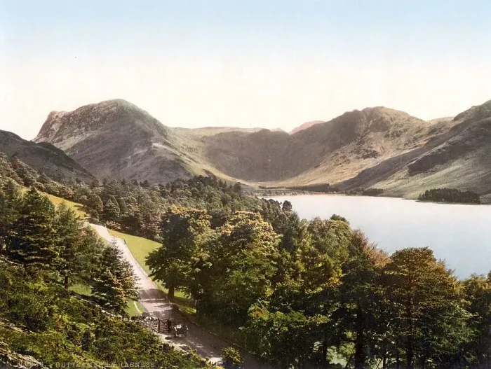 Framed Print : Buttermere and Hasness, Lake District