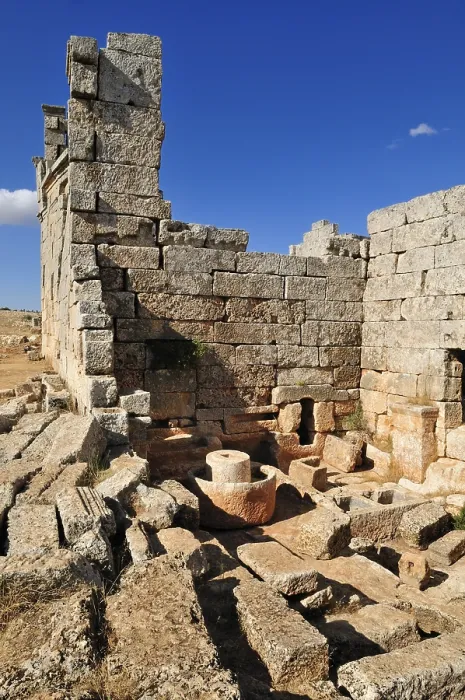 Framed Print : Byzantine ruin at the archeological site of Serjilla