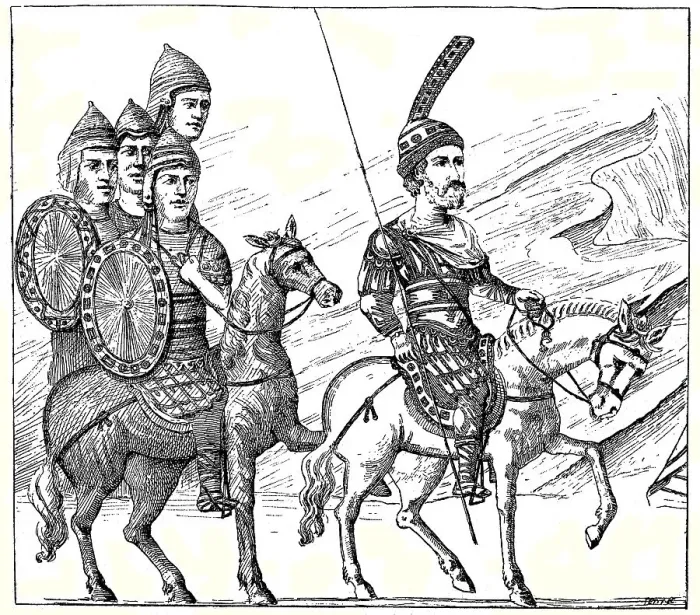 Framed Print : Byzantine warriors around the year 800 Framed Print : Byzantine warriors around the year 800