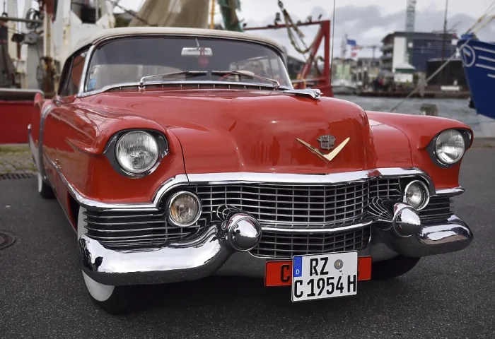 Framed Print : Cadillac Eldorado Convertible at classic car meeting in Busum Framed Print : Cadillac Eldorado Convertible at classic car meeting in Busum