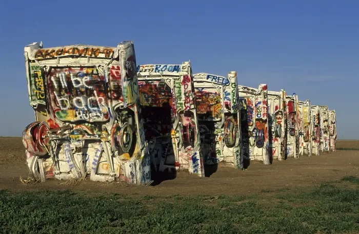 Framed Print : Cadillac Ranch, Amarillo, Texas