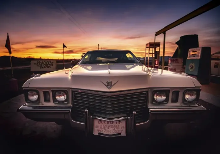 Framed Print : Cadillac, road cruiser, limousine