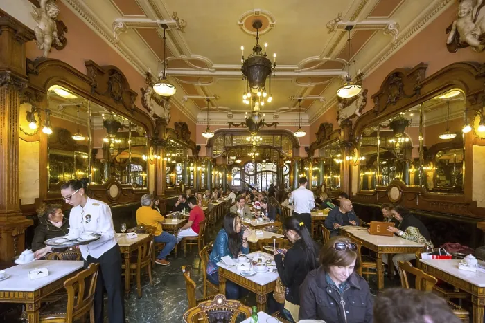 Framed Print : Cafe Majestic, art nouveau cafe