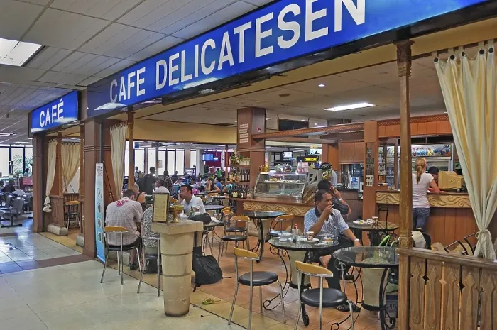 Framed Print : Cafe with passengers, airport, Denpasar, Bali, Indonesia, Asia Framed Print : Cafe with passengers, airport, Denpasar, Bali, Indonesia, Asia