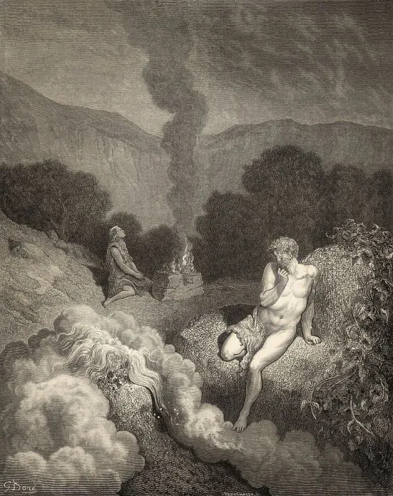 Framed Print : Cain and Abel offer their sacrifices