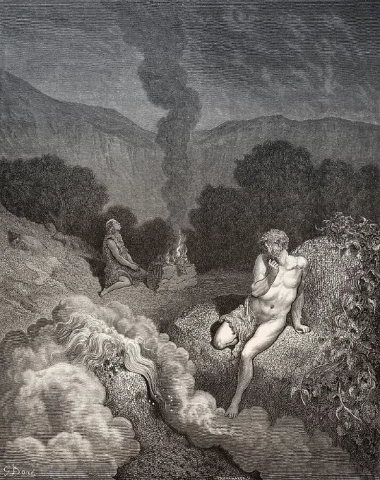 Framed Print : Cain and Abel offer their sacrifices Framed Print : Cain and Abel offer their sacrifices