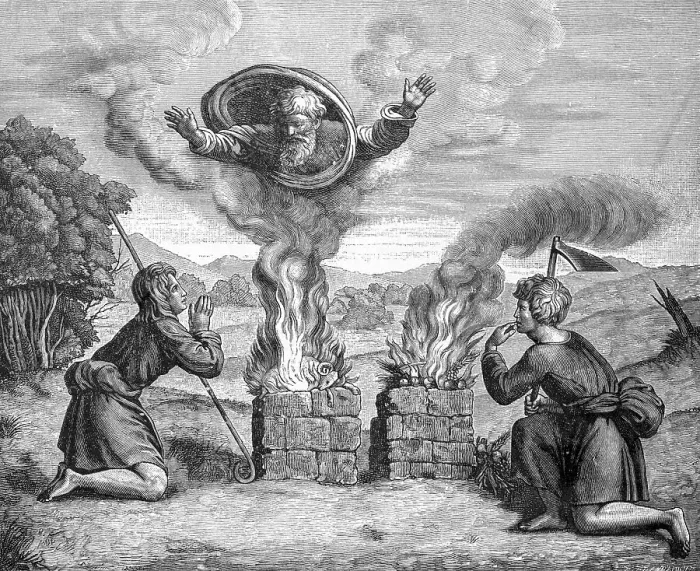 Framed Print : Cain and Abel, The Sacrifice Pleasing to God