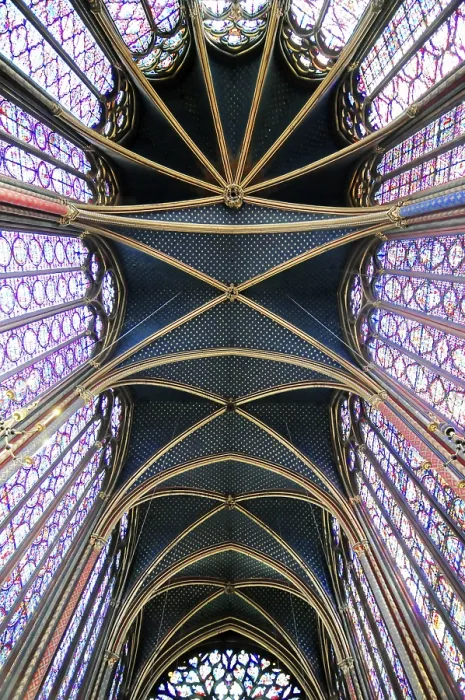 Framed Print : Cainte-Chapelle, High Gothic, Interior view of the upper chapel Framed Print : Cainte-Chapelle, High Gothic, Interior view of the upper chapel