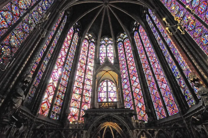 Framed Print : Cainte-Chapelle, High Gothic, Interior view of the upper chapel Framed Print : Cainte-Chapelle, High Gothic, Interior view of the upper chapel
