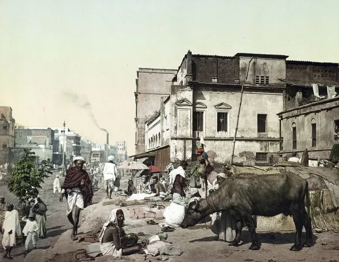 Framed Print : Calcutta. Harrison Road, India Framed Print : Calcutta. Harrison Road, India