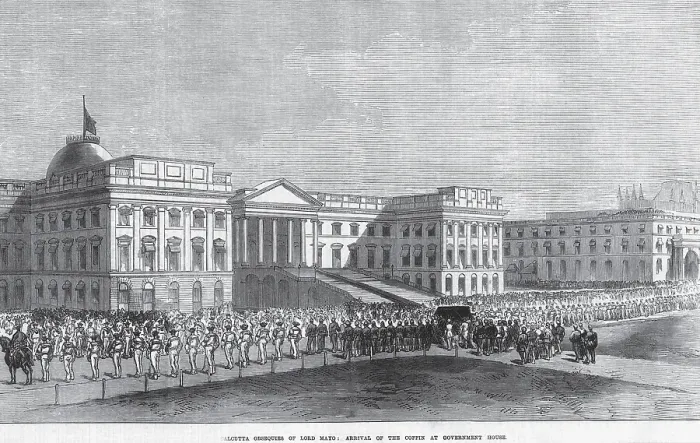 Framed Print : The Calcutta Obs equies of Lord Mayo arrival of Coffin at Government Hous e, Calcutta, West Bengal, India, As ia Framed Print : The Calcutta Obs equies of Lord Mayo arrival of Coffin at Government Hous e, Calcutta, West Bengal, India, As ia