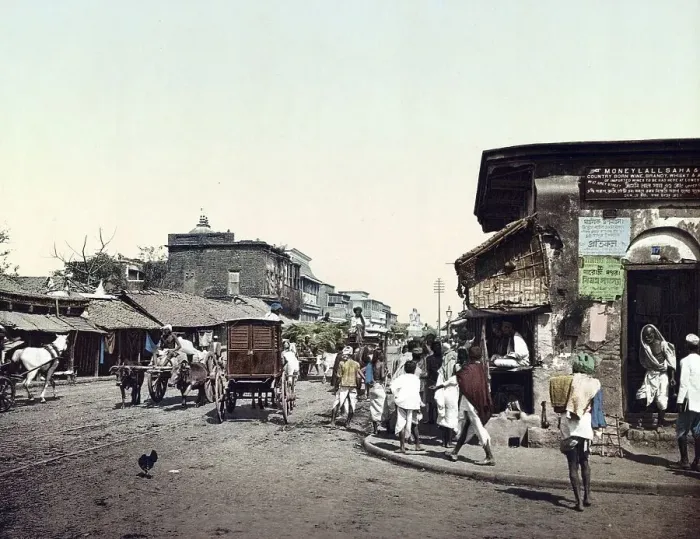 Framed Print : Calcutta. Upper Chitpore Road, India Framed Print : Calcutta. Upper Chitpore Road, India