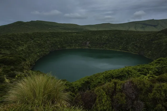 Framed Print : Caldeira, lake, azores