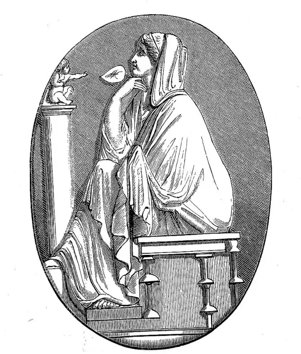 Framed Print : Calpurnia, born ca 77 BC in Rome