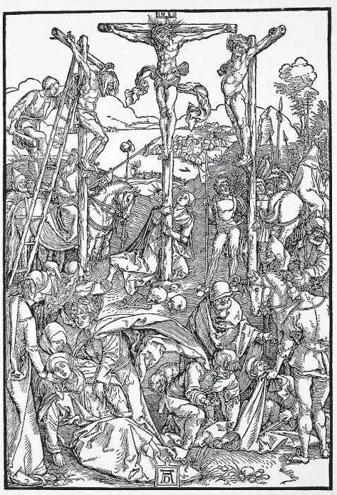 Framed Print : The Calvary, woodcut by Albrecht Duerer Framed Print : The Calvary, woodcut by Albrecht Duerer