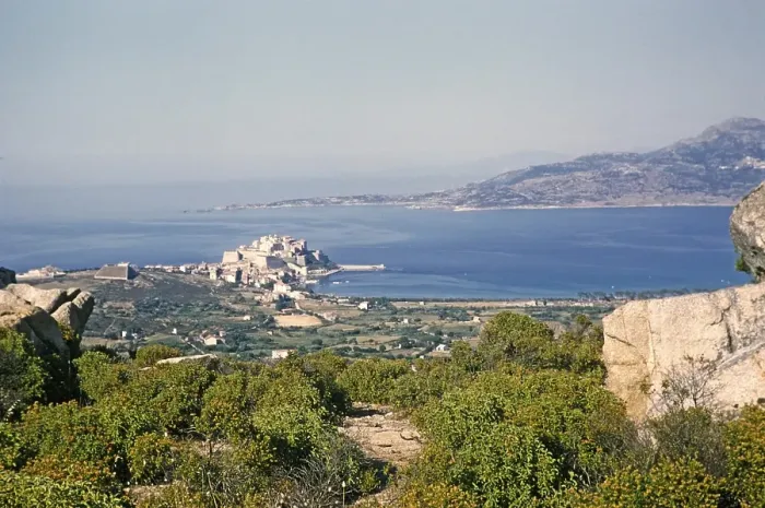 Framed Print : Calvi, Corsica in late 1950s Calvi, Corsica, France, Europe